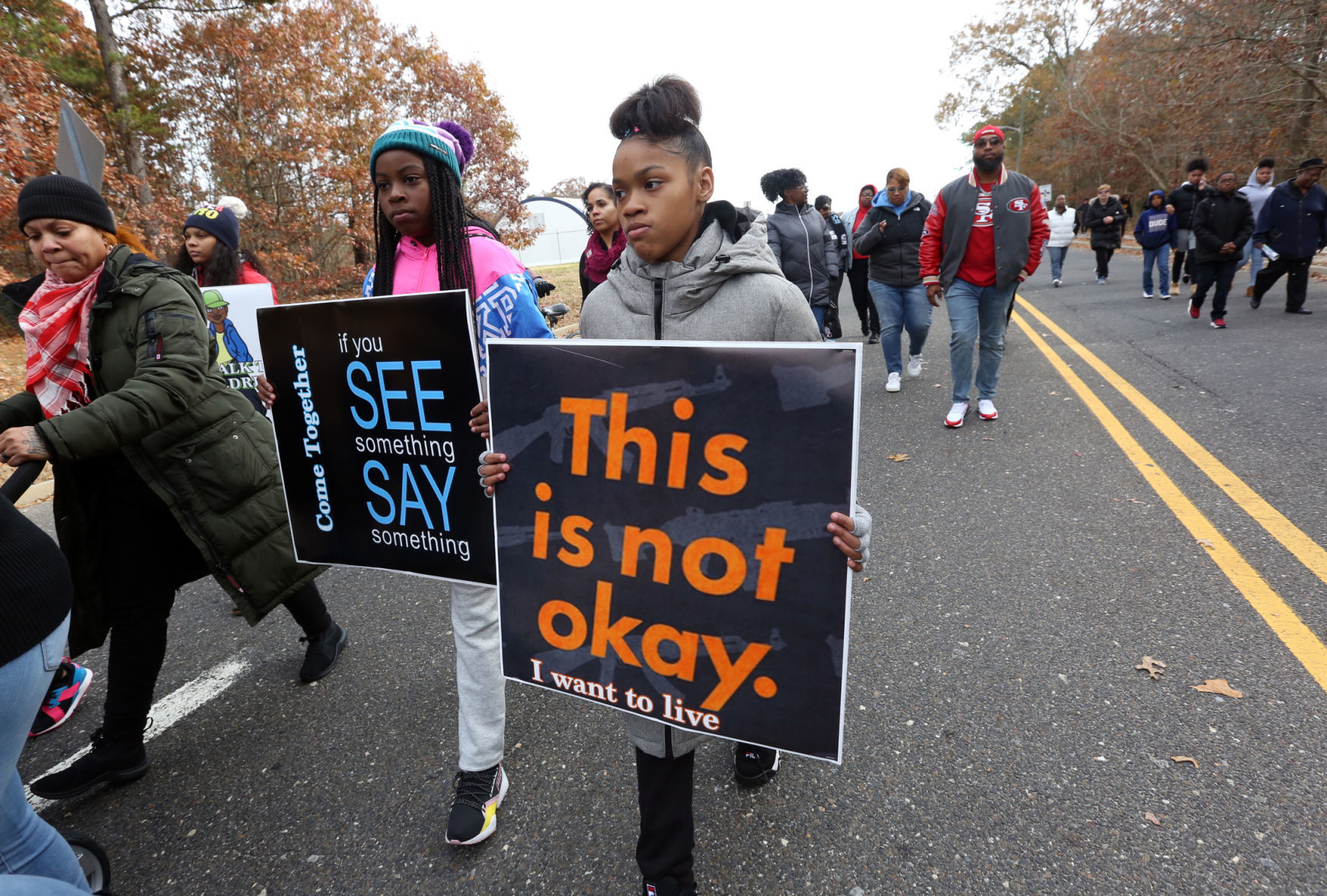 Pleasantville peace march